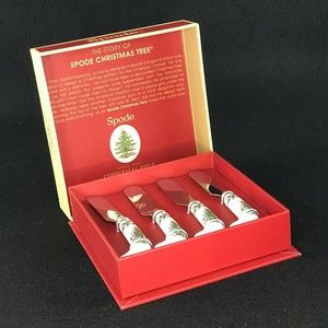 Spode Christmas Tree Spreaders Set of 4